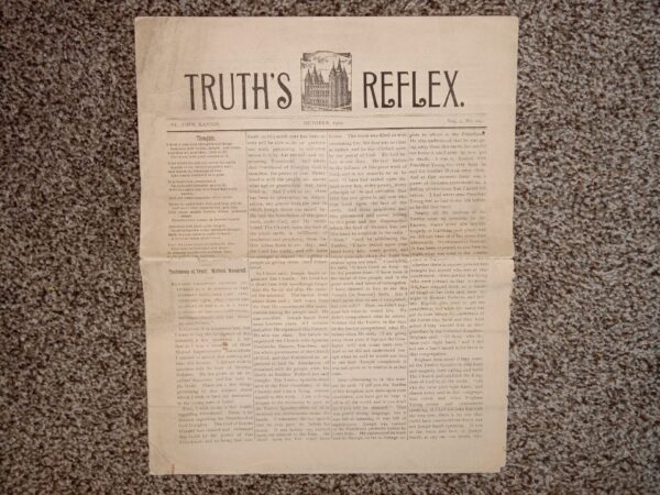 Truth’s Reflex: Vol. 2, No. 10, October, 1900 (Newspaper) (Uncut) (1900)