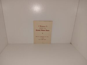 I Wannan O Presents Their Annual Dinner Dance: Saturday, December 26, 1942, 7 o’clock, Dick Gunns Cafe Program (Pamphlet) (1942)