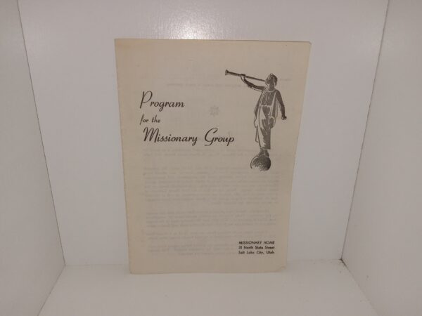 Program for the Missionary Group (No Publishing Date) ~ Unknown Author