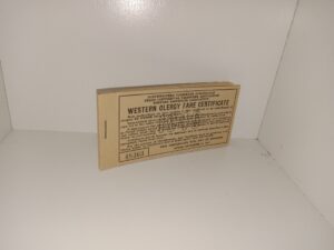 Western Clergy Fare Certificate (1946)