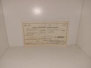 LDS Receipt in Swedish — Signed by Elder LeGrand Richards (1978)