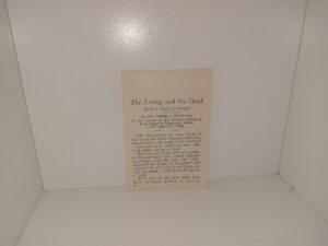 The Living and the Dead (Pamphlet) ~ by Dr. James E. Talmage