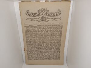 The Deseret Weekly: Vol. 45, No. 24, Salt Lake City, Utah, Saturday, December 3, 1892 (1892)