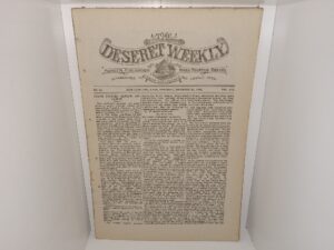 The Deseret Weekly: Vol. 45, No. 21, Salt Lake City, Utah, Saturday, November 12, 1892 (Uncut) (1892)