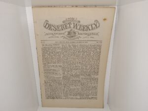 The Deseret Weekly: Vol. 45, No. 17, Salt Lake City, Utah, Saturday, October 16, 1892 (1892)