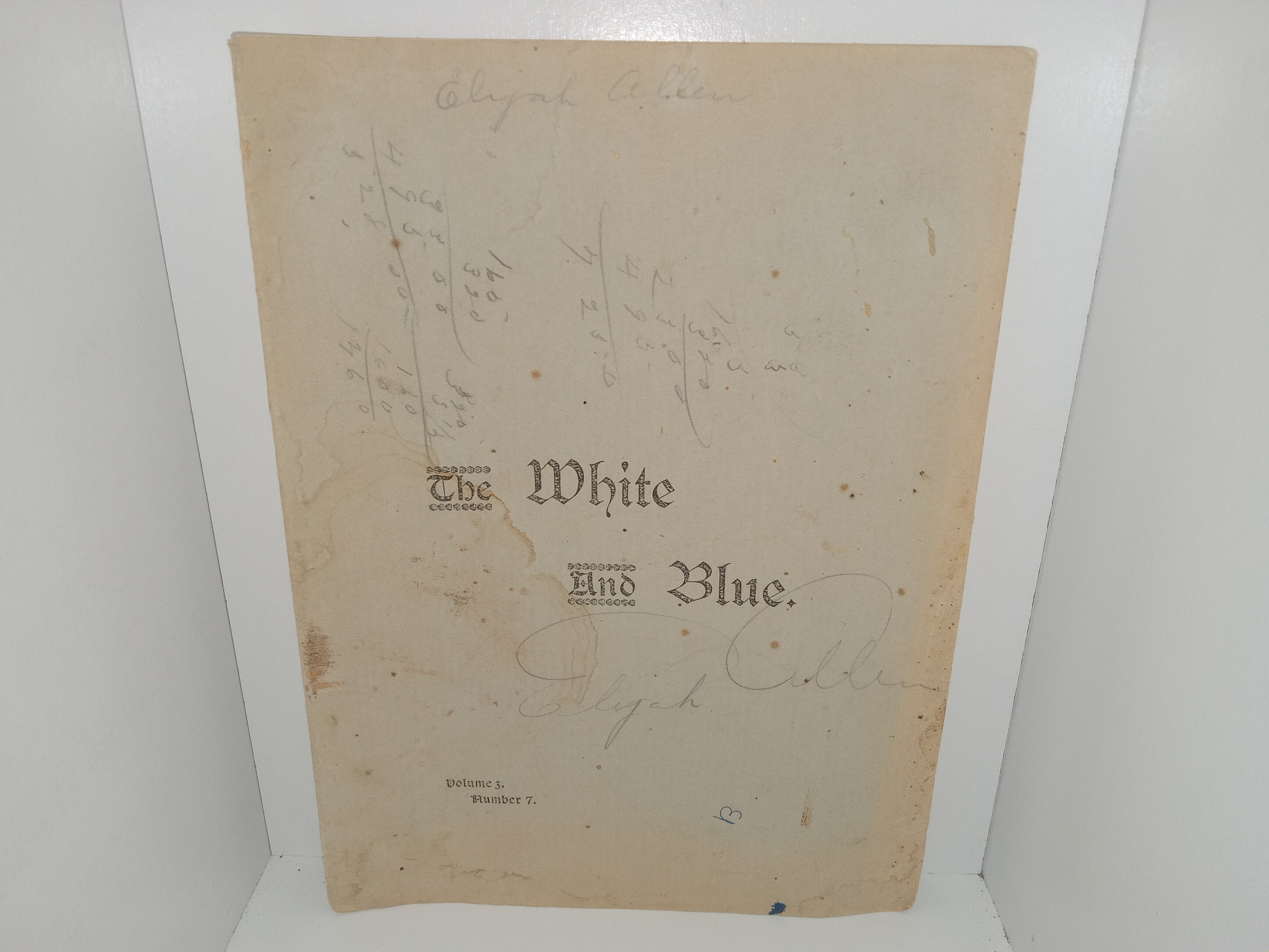 The White and Blue: Vol. 3, No. 7, Provo City, Utah, March 1, 1900 (1900)