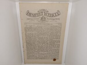 The Deseret Weekly: Vol. 45, No. 16, Salt Lake City, Utah, Saturday, October 8, 1892 (1892)