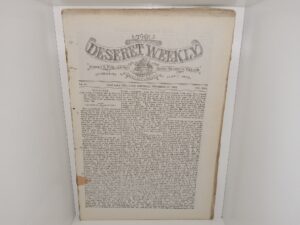 Deseret Weekly: Vol. 45, No. 13, Salt Lake City, Utah, Saturday, September 17, 1892 (1892)