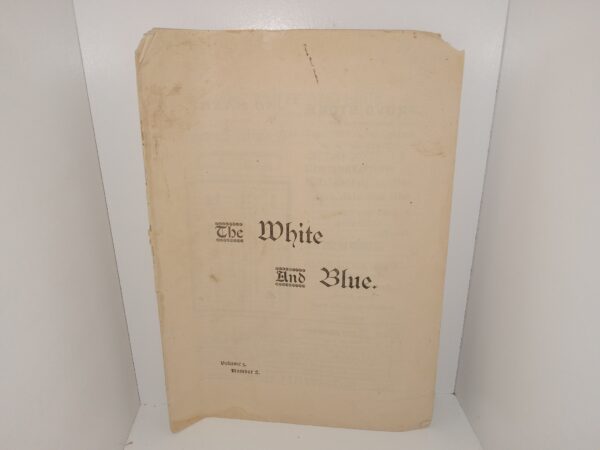 The White and Blue: Vol. 3, No. 2, Provo City, Utah, December 1, 1899 (1899)