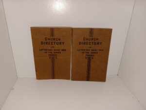 2 Editions of Church Directory for Latter-Day Saint Men in the Armed Forces for the years 1943 & 1944