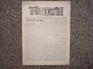 Truth: Vol. 4, No. 26, Salt Lake City, Utah, March 11, 1905 (Newspaper) (1905)
