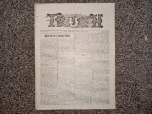 Truth: Vol. 4, No. 39, Salt Lake City, Utah, June 10, 1905 (Newspaper) (1905)