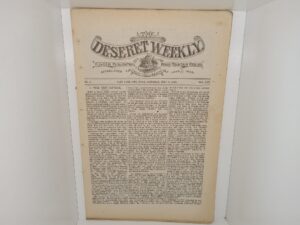 The Deseret Weekly: Vol. 45, No. 3, Salt lake City, Utah, Saturday, July 9, 1892 (1892)