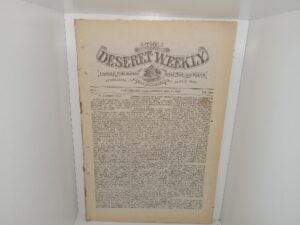 The Deseret Weekly: Vol. 45, No. 4, Salt Lake City, Utah, Saturday, July 16, 1892 (1892)