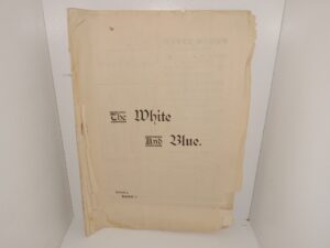 The White and Blue: Vol. 3, No. 1, Provo City, Utah, November 15, 1899 (1899)