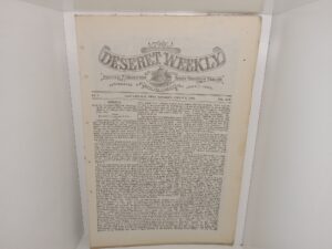The Deseret Weekly: Vol. 45, No. 7, Salt Lake City, Utah, Saturday, August 6, 1892 (1892)