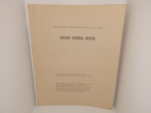 Martin Mormon Pamphlet Reprint Series, No. 25: Second General Epistle (1974)