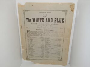 The White and Blue: Vol. 1, No. 12, Provo City, Utah, April 1, 1898 (1898)