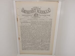 The Deseret Weekly: Vol. 45, No. 9, Salt Lake City, Utah, Saturday, August 20, 1892 (1892)