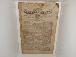 Deseret Weekly: Vol. 45, No. 1, Salt Lake City, Utah, Saturday, June 25, 1892 (1892)