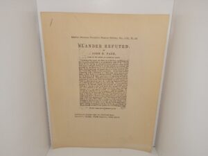 Martin Mormon Pamphlet Reprint Series, No. 118: Slander Refuted (Unknown Publishing Date) ~ by John E. Page