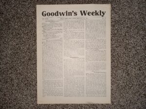 Goodwin’s Weekly: Vol. 18, No. 14, Salt Lake City, Utah, January 21, 1911 (Newspaper) (1911)
