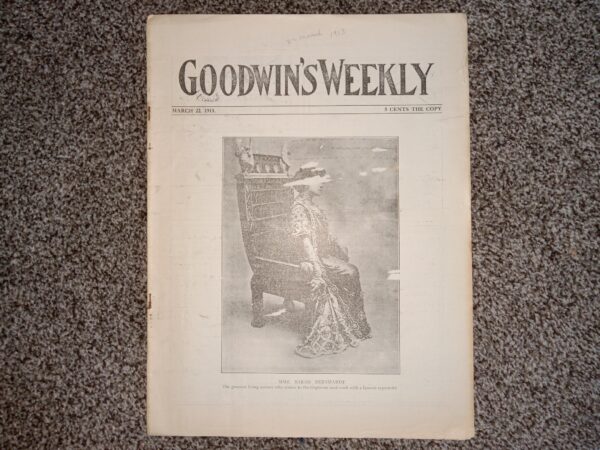 Goodwin’s Weekly: Vol. 21, No. 49, Salt Lake City, Utah, March 22, 1913 (Newspaper) (1913)