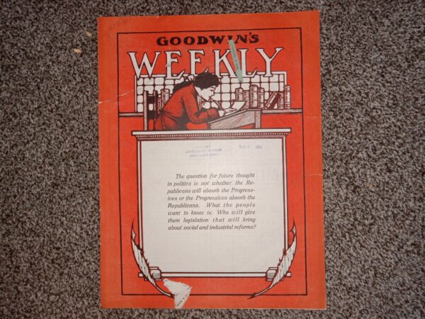 Goodwin’s Weekly: Vol. 21, No. 30, Salt Lake City, Utah, November 9, 1912 (Newspaper) (1912)