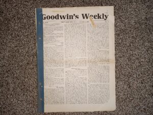 Goodwin’s Weekly: Vol. 18, Salt Lake City, Utah, January 7, 1911 (Newspaper) (1911)