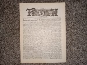 Truth: Vol. 4, No. 16, Salt Lake City, Utah, October 17, 1904 (Newspaper) (Uncut) (1904)