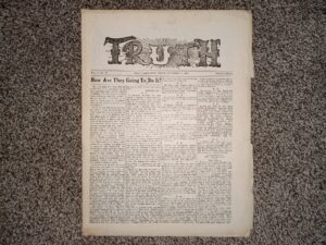 Truth: Vol. 4, No. 13, Salt lake City, Utah, October 10, 1904 (Newspaper) (Uncut)  (1904)