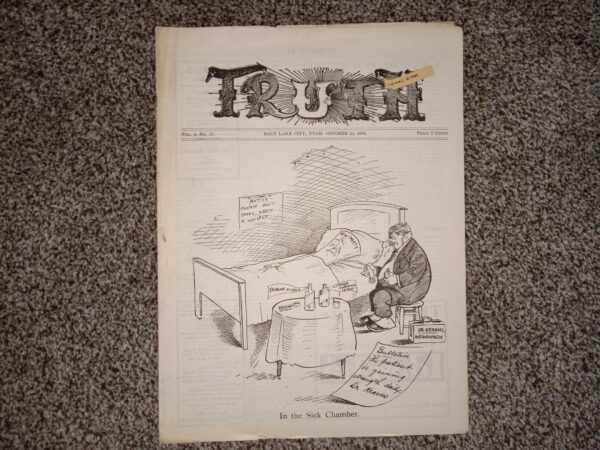 Truth: Vol. 4, No. 15, Salt Lake City, Utah, October 15, 1904 (Newspaper) (1904)