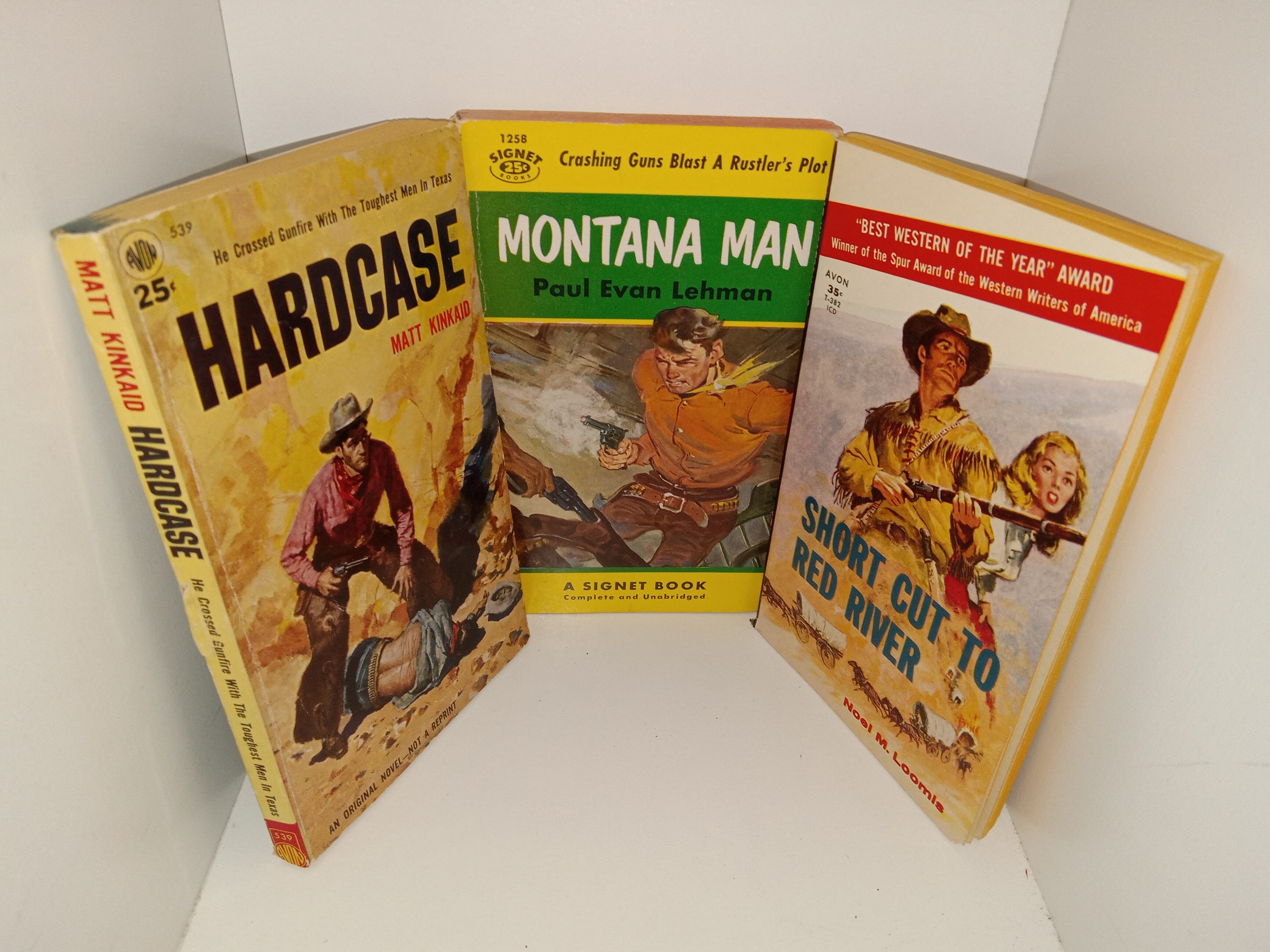 3 Western Novels: Hardcase / Montana Man / Short Cut to Red River (See Details)
