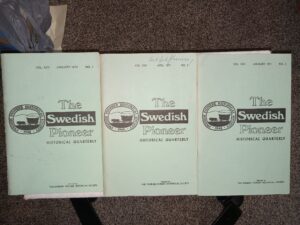 3 Issues of The Swedish Pioneer Historical Quarterly (See Details)