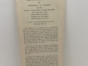 A Story of the Banishment of the Mormon People (1929)