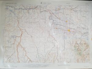 Twin Falls, Idaho — Large Contour Plastic Map — 21″ x 31″