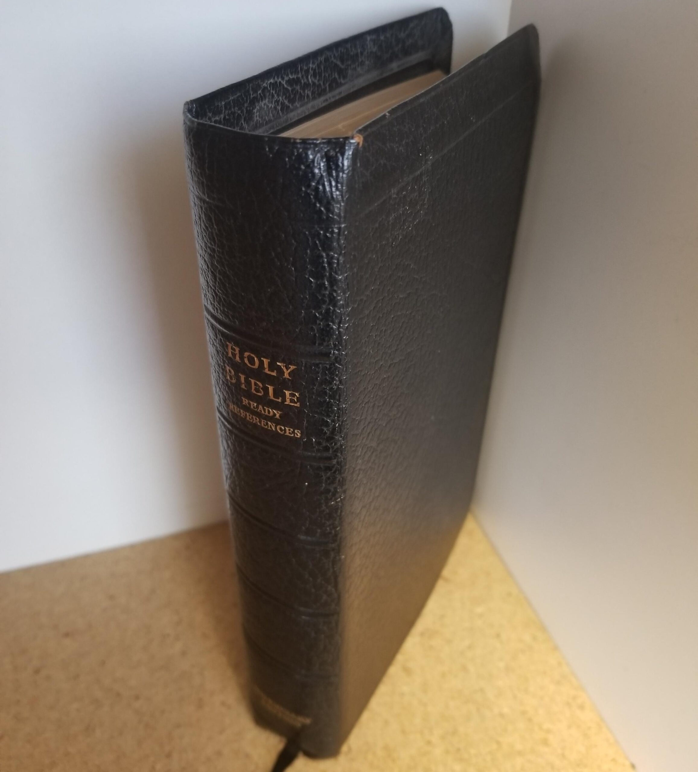 1968 - Holy Bible with Ready References - Black Bendable Leather ...