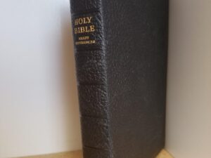 1953 — Holy Bible with Ready References — Black Bendable Leather Binding