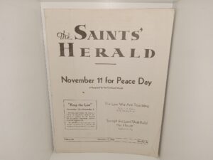 The Saints’ Herald: Vol. 80, No. 45, November 7, 1933 (1933)