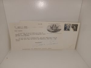 Signed Noted by Elder Richard L. Evans w/ Envelope (1971)