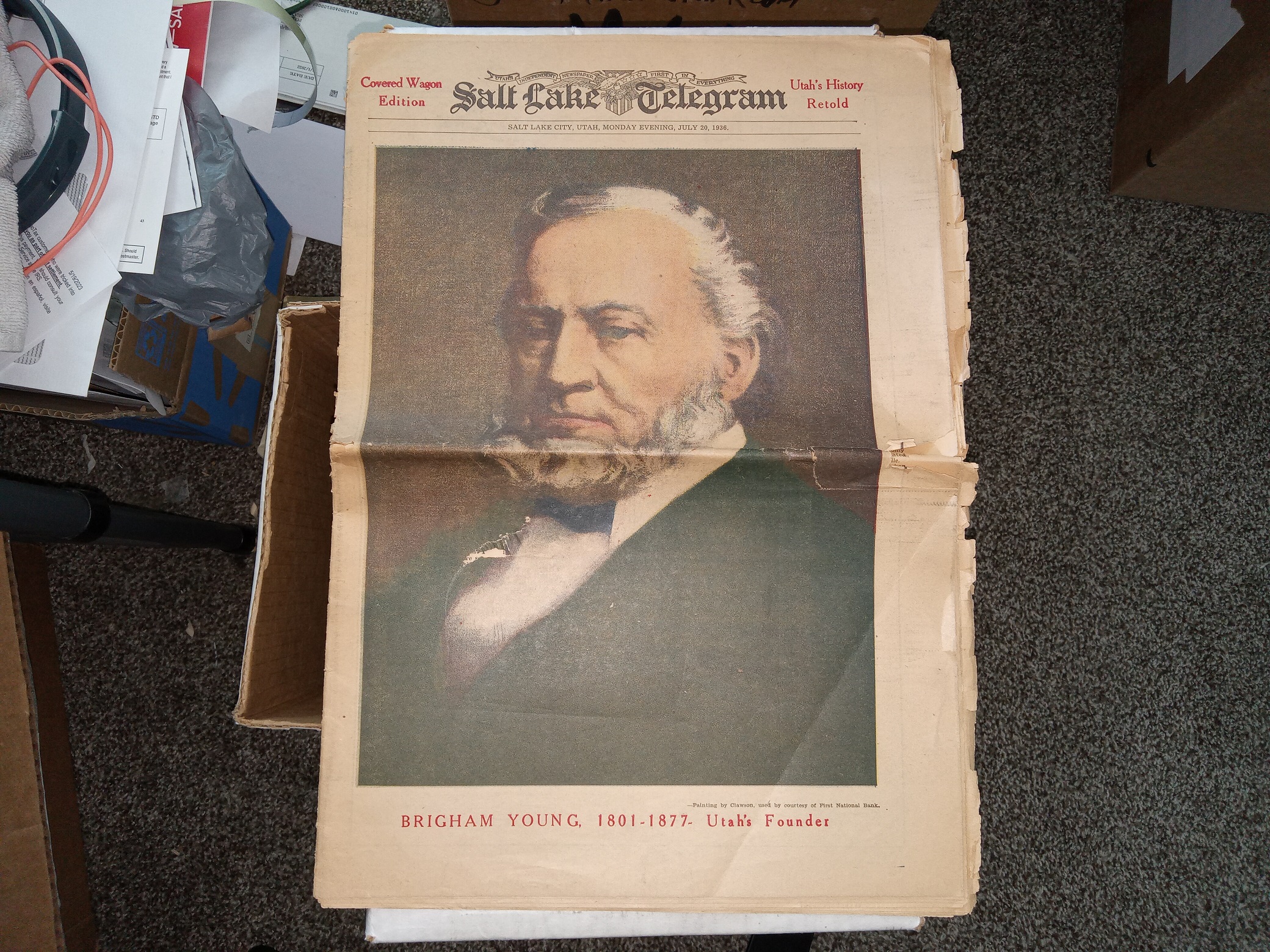 Salt Lake Telegram: Salt Lake City, Utah, Monday Evening, July 20, 1936 (Newspaper) (1936)