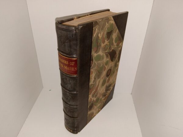 Memoirs of David Marks, Minister of the Gospel (3/4 Leather) (Early Mention of Mormons) (1846) ~ by Mrs. Marilla Marks