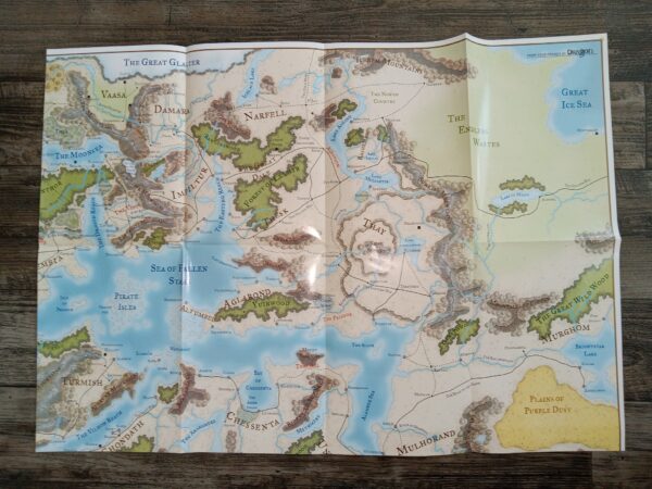 A Fold-up Map from Your Friends at Dragon (No Publishing Date)
