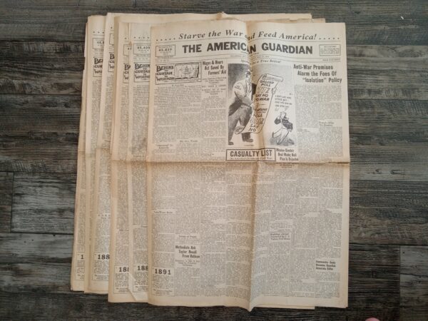 7 Issues of The American Guardian Newspaper (See Details)