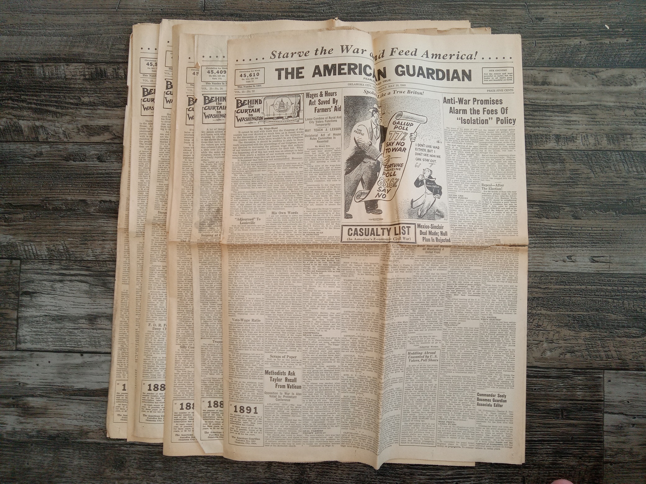 7 Issues of The American Guardian Newspaper (See Details)