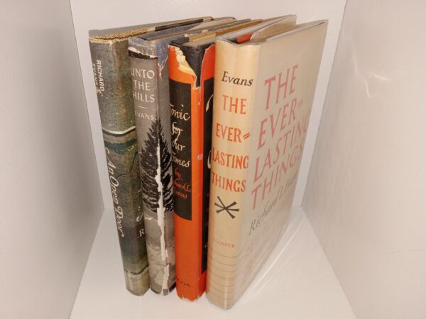 4 LDS Books by Richard L. Evans: The Ever-Lasting Things / Tonic for Our Times / Unto the Hills / An Open Door (See Details)