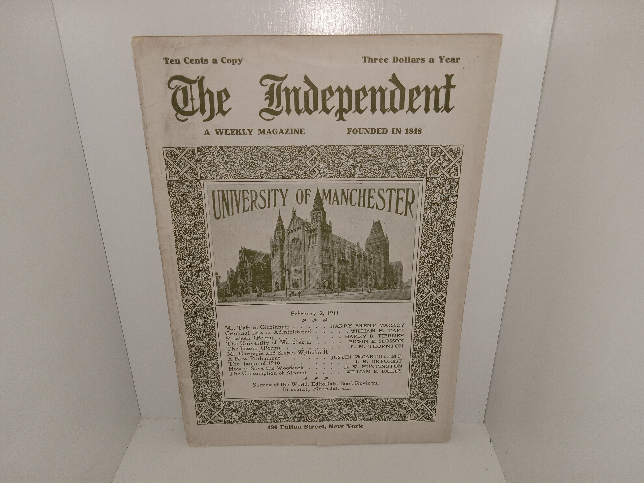 The Independent: A Weekly Magazine: February 2, 1911 (1911)