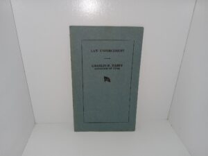 Law Enforcement (Pamphlet) (1923) ~ by Charles R. Mabey, Governor of Utah