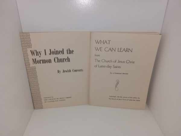 2 LDS Pamphlets: Why I Joined the Mormon Church / What We Can Learn from The Church of Jesus Christ of Latter-day Saints (See Details)