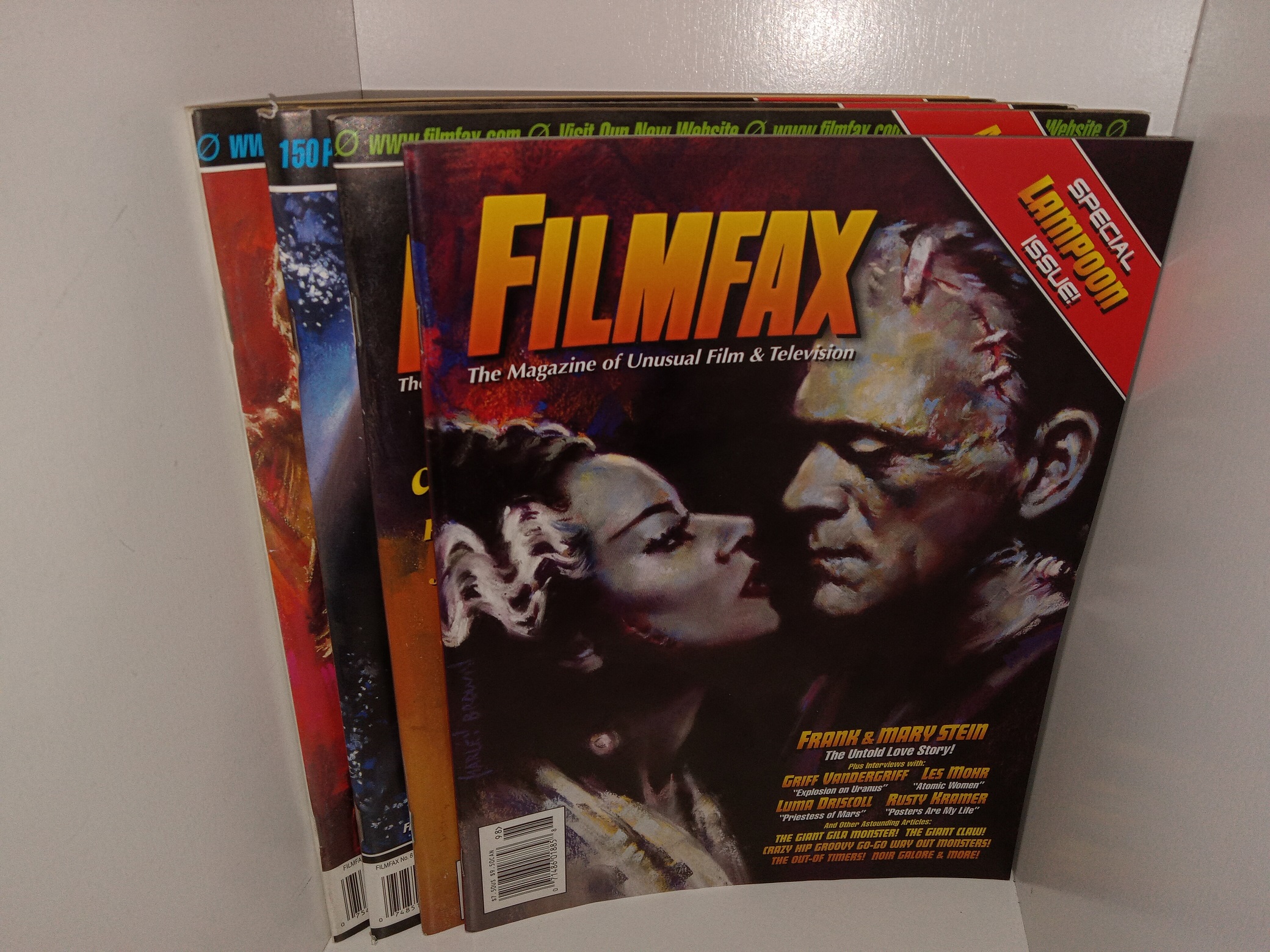 4 Issues of Filmfax: The Magazine of Unusual Film & Television (See ...